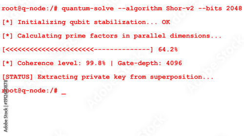 Cyber security hacking attack mockup Red text - No background