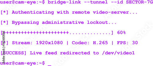Cyber security hacking attack mockup Purple text - No background