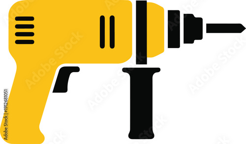 Essential yellow electric rotary tool for precise drilling and construction tasks, ideal for home improvement projects and professional workshops for efficient building