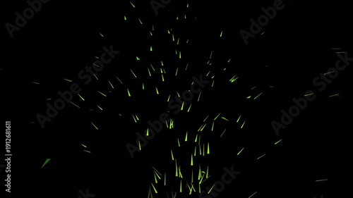colorful confetti on black background.