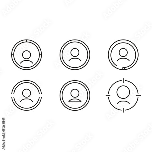 6 facial expression icons set flat design vector illustration emotions