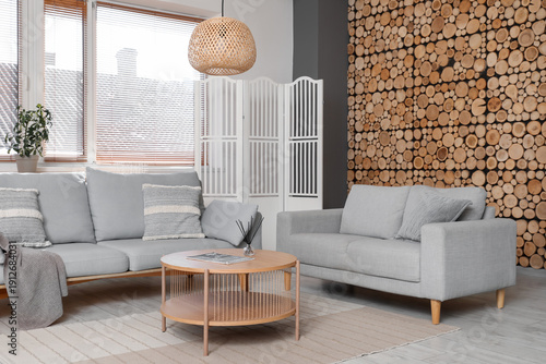 Interior of living room wit...