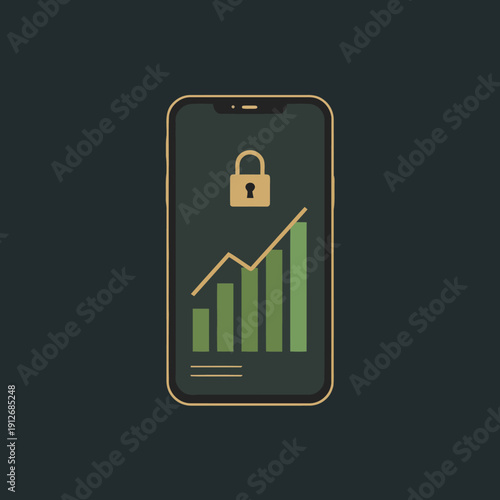 Secure Financial Growth and Safe Investment Strategy Icon