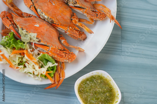 Crab is a famous Asian street food and seafood delicacy with a global food export business.