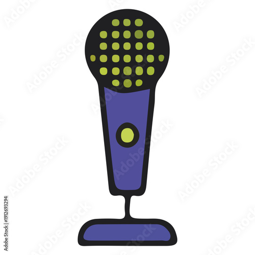 Cartoon Microphone Icon