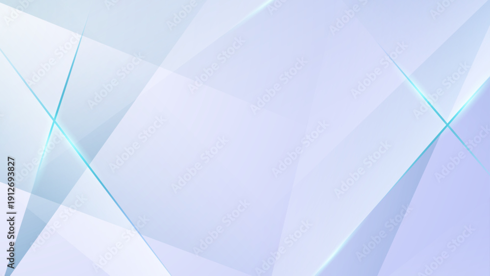 Obraz premium Abstract geometric background with blue light lines and triangles 