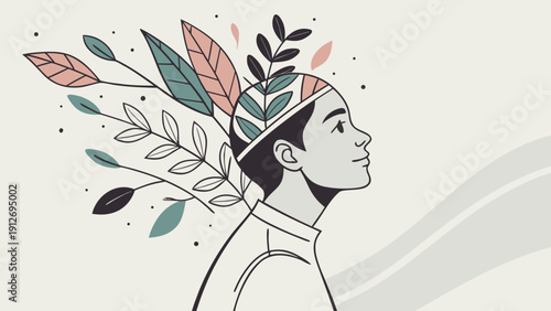 Surreal Human Botanical Vector