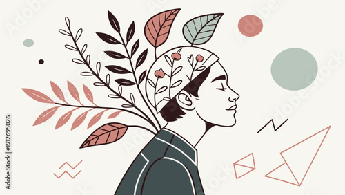 Surreal Human Botanical Vector