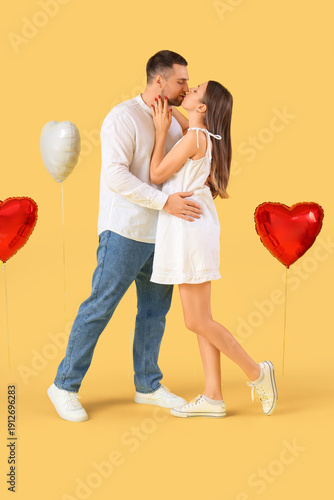 Lovely couple with heart-sh...