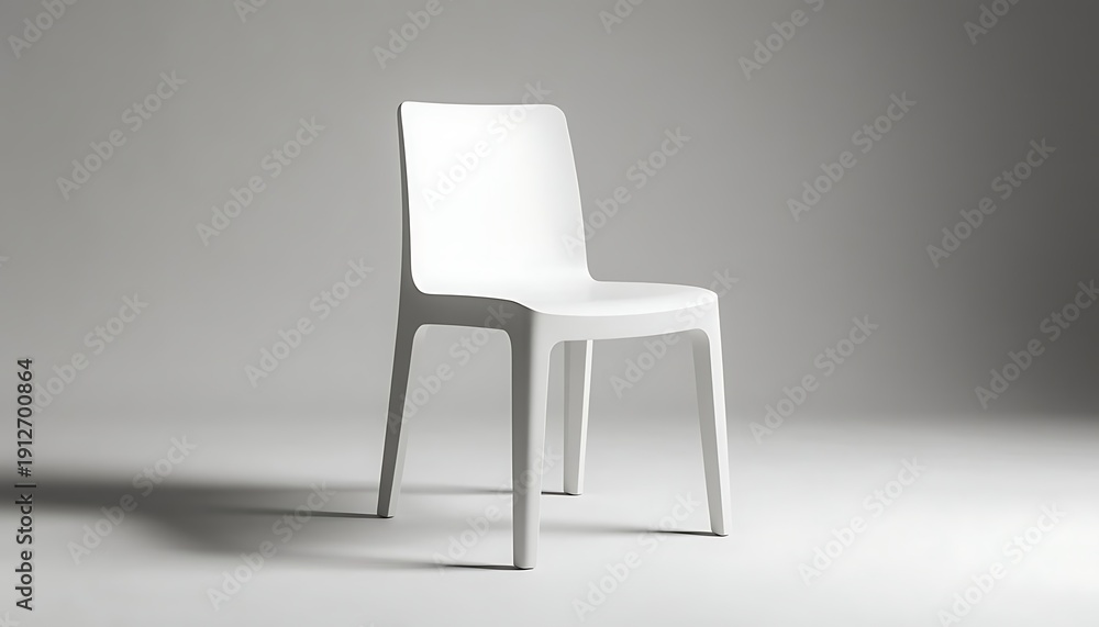 Obraz premium white chair in a room