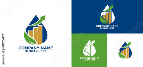 Eco Growth Chart Drop Logo