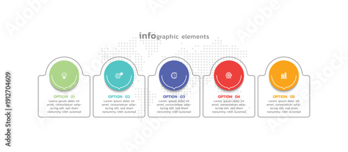 Presentation business abstract background infographic template colorful