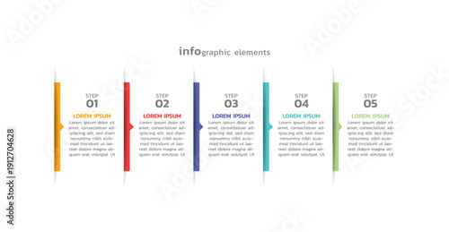 Presentation business abstract background infographic template colorful