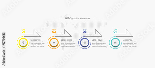 Presentation business abstract background infographic template colorful