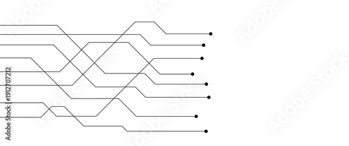 Abstract futuristic circuit board Illustration, Circuit board with various technology elements. Circuit board pattern for technology background. Vector illustration