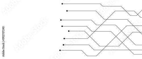 Abstract futuristic circuit board Illustration, Circuit board with various technology elements. Circuit board pattern for technology background. Vector illustration