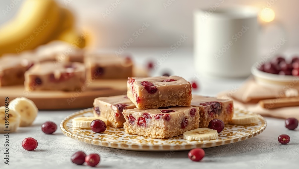 custom made wallpaper toronto digitalGluten-Free Banana Cranberry No-Bake Bars