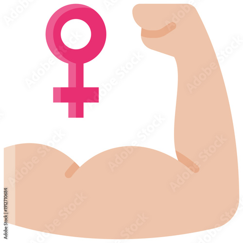 Strong Arm with Female Symbol