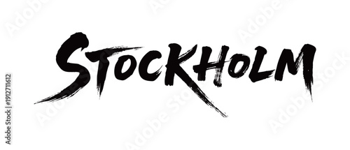 Canvas Print STOCKHOLM Handwriting