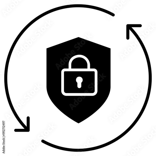 Firewall vector icon. Cybersecurity Illustration sign. Computer antivirus symbol. Data protection logo.