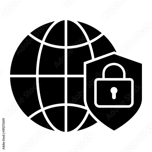 Firewall vector icon. Cybersecurity Illustration sign. Computer antivirus symbol. Data protection logo.