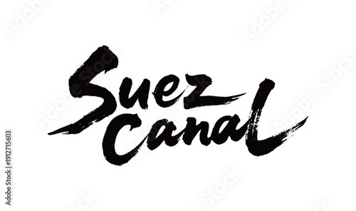 Suez Canal Handwriting
