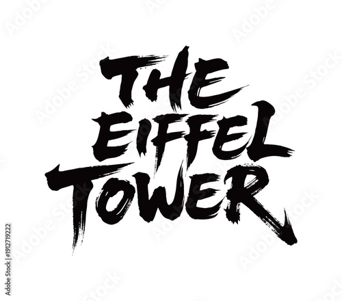 THE EIFFEL TOWER Handwriting
