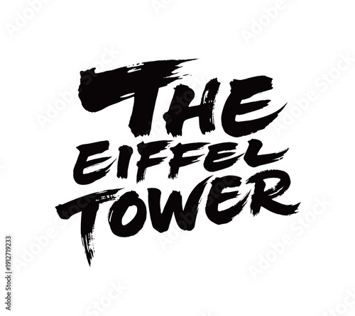 THE EIFFEL TOWER Handwriting
