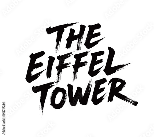 THE EIFFEL TOWER Handwriting
