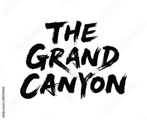 THE GRAND CANYON Handwriting
