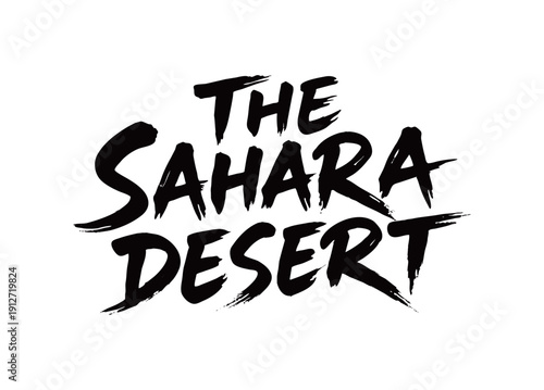 THE SAHARA DESERT Handwriting
