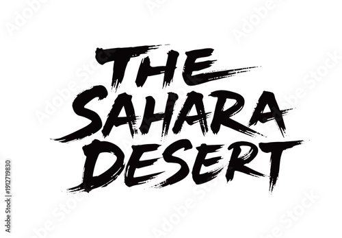 THE SAHARA DESERT Handwriting
