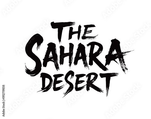 THE SAHARA DESERT Handwriting
