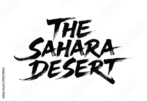 THE SAHARA DESERT Handwriting
