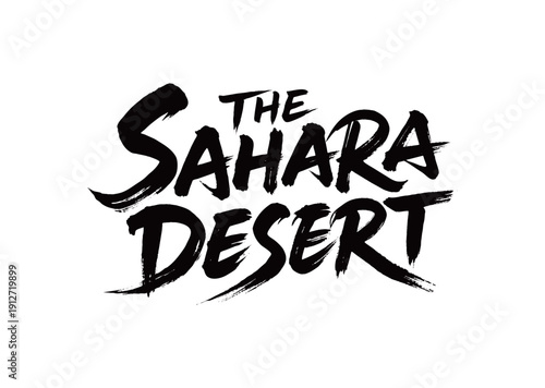 THE SAHARA DESERT Handwriting
