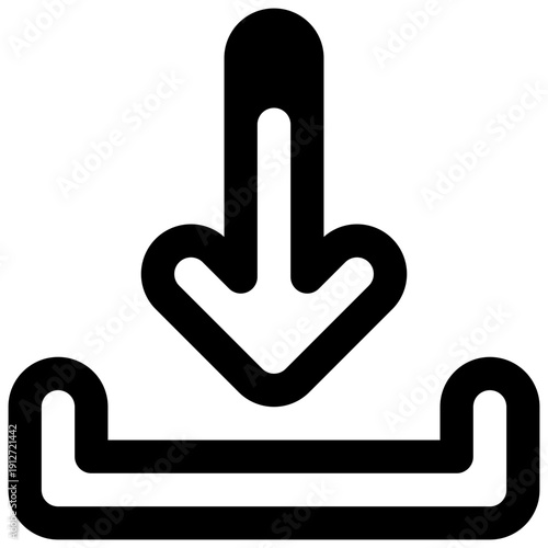 Download. Outlined stroke vector icon with black-filled details.