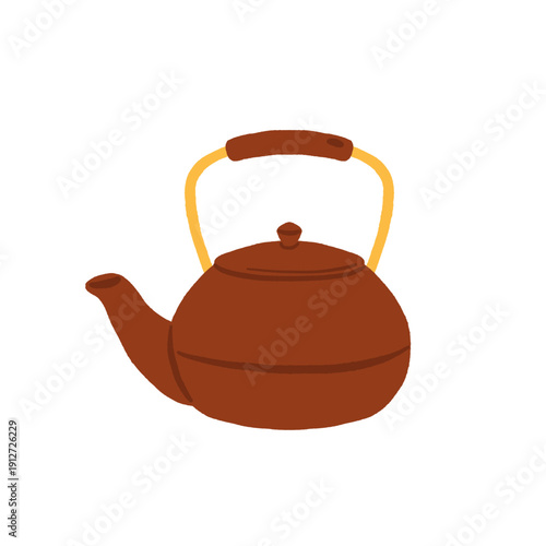 Matcha tea elements set with cups, whisk, teapot, powder, desserts and drinks. Flat vector illustration of Japanese green tea ceremony, cafe menu icons and food objects