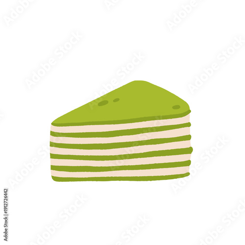 Matcha tea elements set with cups, whisk, teapot, powder, desserts and drinks. Flat vector illustration of Japanese green tea ceremony, cafe menu icons and food objects