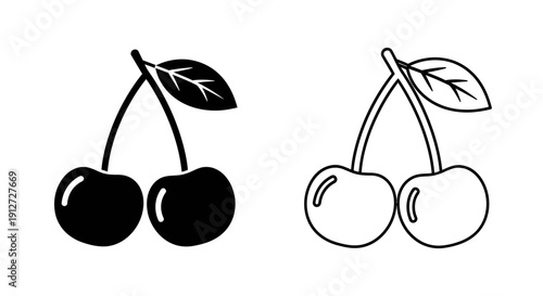 Delicious cherries, fresh fruit, healthy eating, sweet taste, summer fruits, vibrant colors Vector