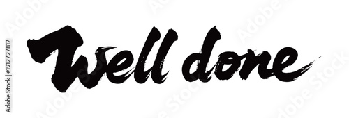 well done Handwriting
