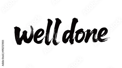 well done Handwriting
