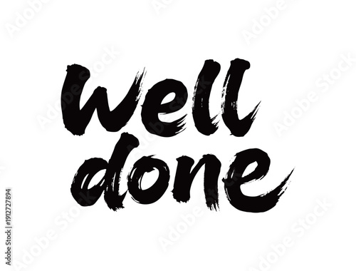 well done Handwriting
