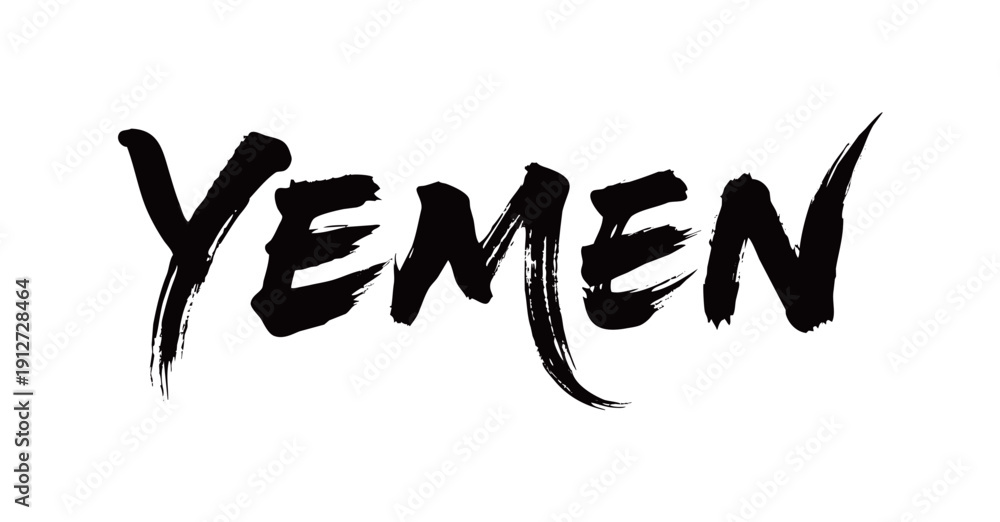 Obraz premium YEMEN Handwriting 
