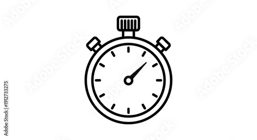 Stopwatch Icon – Time Management Timer Clock Symbol