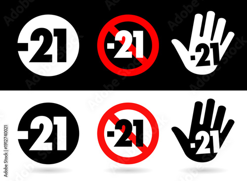 Interdiction au moins de 21 ans