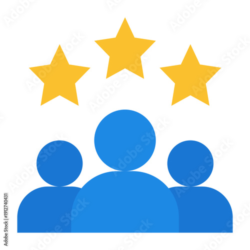 Customer Satisfaction Flat Icon Vector for Business Ethics and Management, Corporate Governance Leadership and Company Values Symbol
