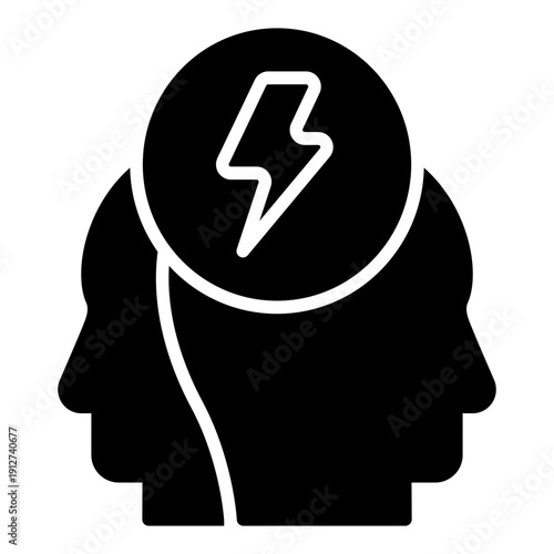 Conflict Glyph Icon Vector for Business Ethics and Management, Corporate Governance Leadership and Company Values Symbol