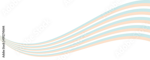 Abstract background of rainbow groovy Wavy Lines design in 1970s Hippie Retro style. Vector pattern ready to use for cloth, textile, wrap and other.