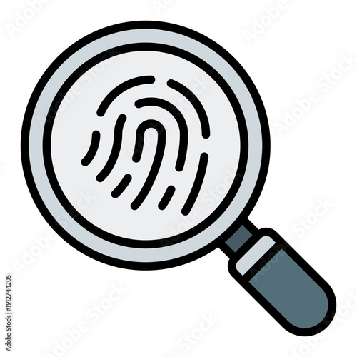 Evidence Filled Line Icon Vector for Anti Corruption and Management, Corporate Fraud Investigation, Governance and Legal Compliance Symbol
