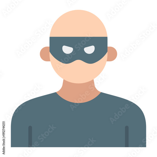 Theft Flat Icon Vector for Anti Corruption and Management, Corporate Fraud Investigation, Governance and Legal Compliance Symbol